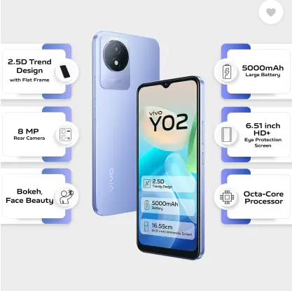 Vivo Y02 3GB+32GB blue