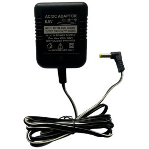 6.5V 500mA DC Power Adapter Power Supply AC Input 200-240 V for Toys, Cordless Phones, FM Radio, Other Electronics & IT Gadgets(With DC Pin)