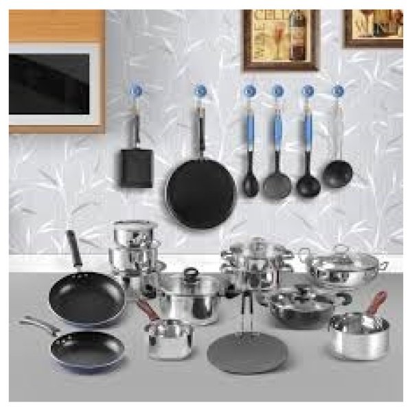 Pigeon Favourite Gift Non-stick Coated Cookware set (Alumimium,7-Piece)